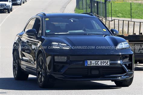 Porsche Macan Ev Spied Almost Completely Naked Ahead Of Reveal