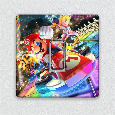 Super Mario Mario Kart Light Switch Sticker UK - Etsy