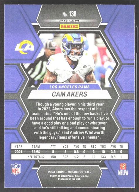 Panini Mosaic Cam Akers Los Angeles Rams Pink Camo Prizm Ebay