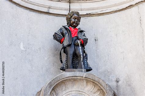 Brussels Belgium June Manneken Pis A Bronze Fountain