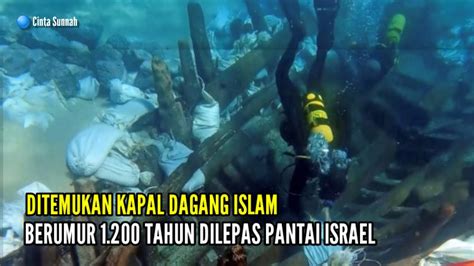 Penampakan Kapal Dagang Kuno Berusia Tahun Dilepas Pantai Israel