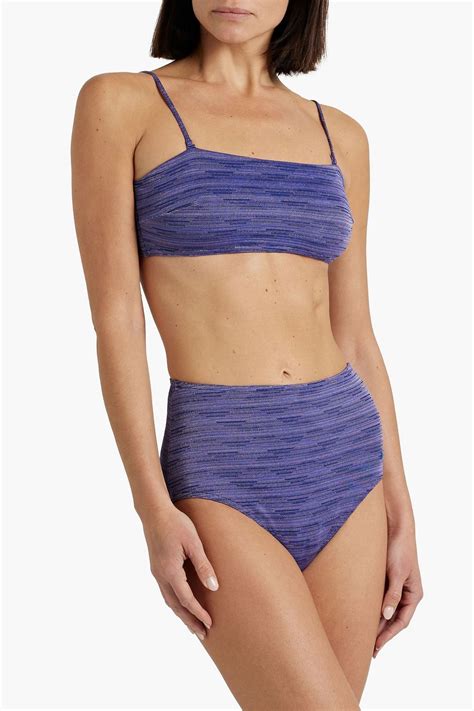 Zimmermann Stretch Knit Bandeau Bikini Top The Outnet