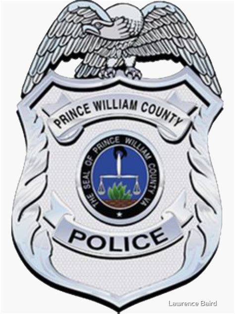 Prince William County Virginia Police Badge Sticker For Sale By