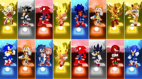 Sonic Team Sonic Exe Spiderman Sonic Super Sonic Shadow Sonic