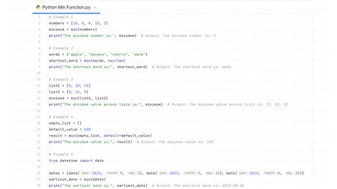 Python Min Function With Examples Pythonpl