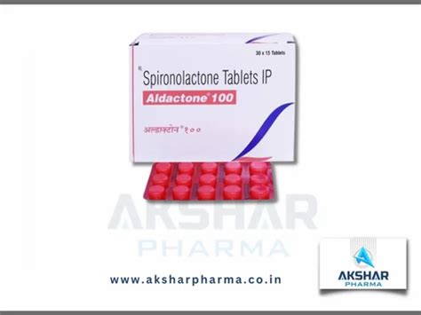 Spironolactone Aldactone 100 Tablet For Hospital Packaging Size 30