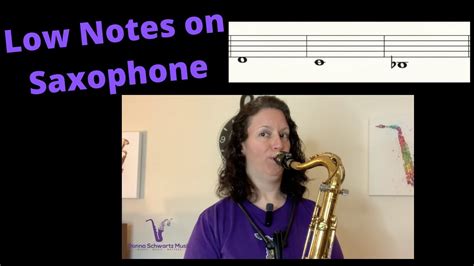 1 Tip For Playing Low Notes on Saxophone - YouTube