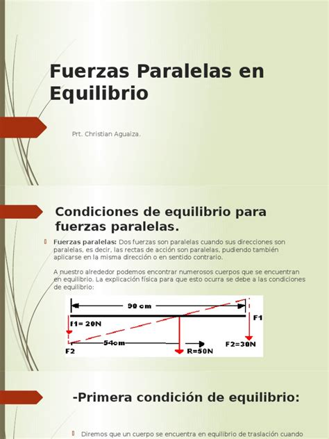 Fuerzas Paralelas En Equilibrio