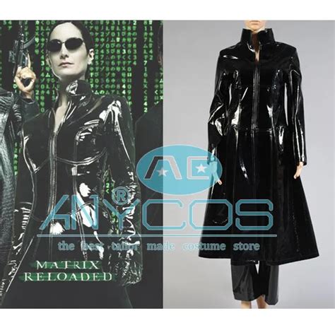 The Matrix Trinity Pleather Pants Halloween Party Cosplay Costume For