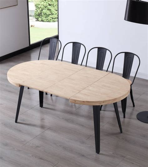 Mesa Comedor Redonda Extensible Industrial Skadi