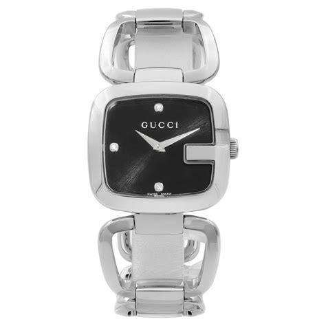 Gucci 1225 Chiodo Stainless Steel Silver Dial Quartz Womens Watch Ya122508 At 1stdibs Gucci