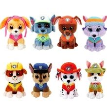 Set 8 Jucarii De Plus Patrula Catelusilor Cu Ochi Sclipitori Paw Patrol