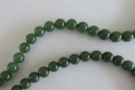 Produits En Jade Nephrite Rang De Perles Mm Jade A Bead Strand