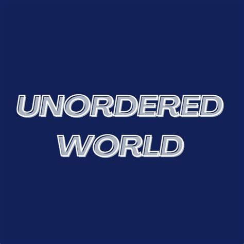 Unordered World YouTube