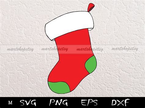 Christmas Stocking Svg Stocking Svg For Cricut Pcs Svg Dxf Files