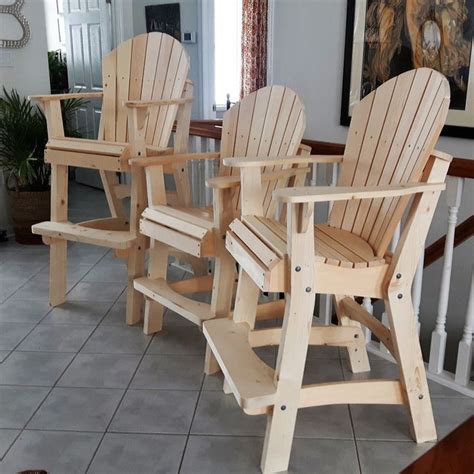 Adirondack Tall Chairs Dwg Files For Cnc Machines Etsy Canada