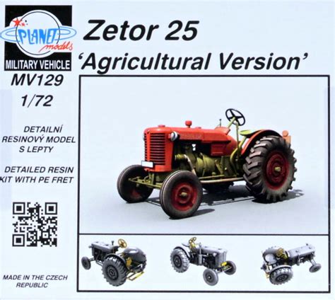 Modelimex Online Shop 172 Zetor 25 Agricultural Version Resin Kit