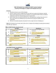 Hrm Module Four Assignment Swot Analysis Template Docx Hrm