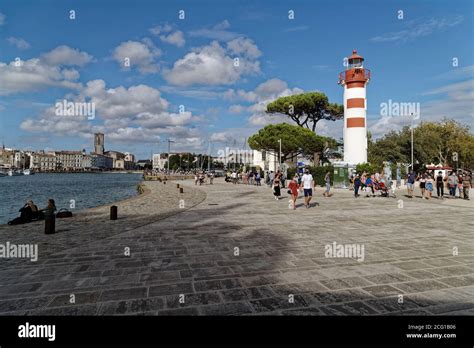 La Rochelle France 21st Aug 2020 Lighthouse In The Old Harbour Of