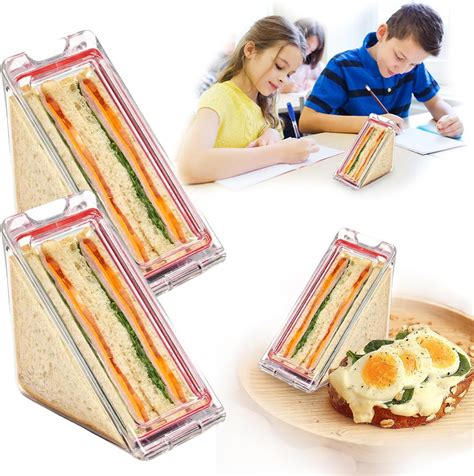 Triangle Sandwich Container Say Goodbye To Messy Spills And Soggy