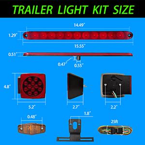 Amazon Trailer Lights And Wiring Kit Led Trailer Lights Kit For