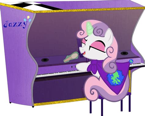 Sweetie Belle Playing Her Jazzy Piano By Flutterflyraptor On Deviantart