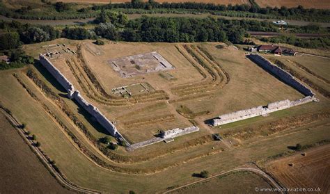 Richborough Roman Fort From The Air Aerial Photographs Of Great