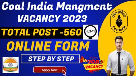 Coal India MT Recruitment Online Form 2023 CIL Management Trainee