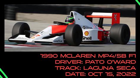 Pato O Ward Drives Ayrton Senna S 1990 F1 Car At Laguna Seca