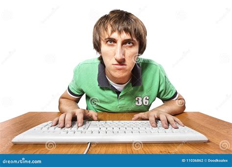 man typing  document stock photo image  keyboard