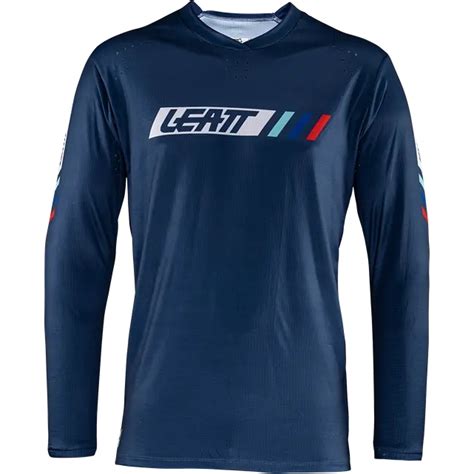 Leatt Mtb Enduro Shirt Met Lange Mouwen Heren Denim Bike