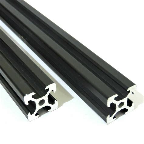 Black V Slot Aluminium Extrusion Profile