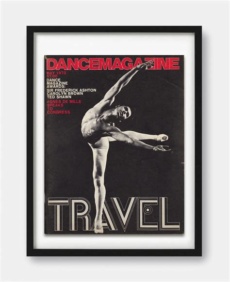 Dance Magazine May 1970 Cover Print - The Curious Desk