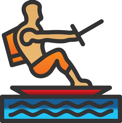 Water Skiing Vector Icon Design 16896982 Vector Art at Vecteezy