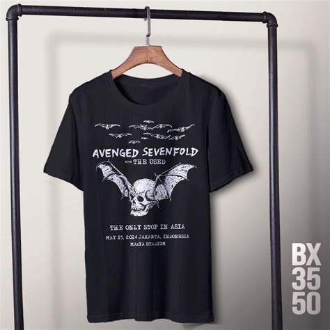 Jual Kaos Band Avenged Sevenfold Live In Jakarta With The Used