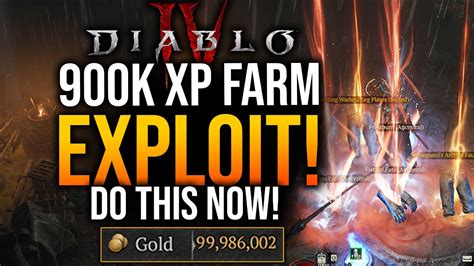 Diablo Best Legendary Unique Xp Farm After Patch Youtube