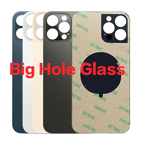 Original Big Hole Back Glass Cover For Iphone X Xr Xs Pro