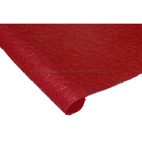 Burgundy Non Woven Grid Embossed Cloth For Shopping Bag China Emboss