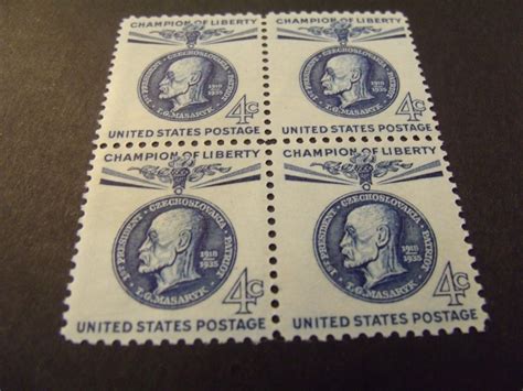 US Postage Stamp 1960 Champion Of Liberty Thomas G Masaryk Czec Scott