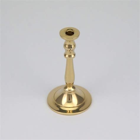 Single Brass Candlestick Holder Church Candle Holders Blessedmart