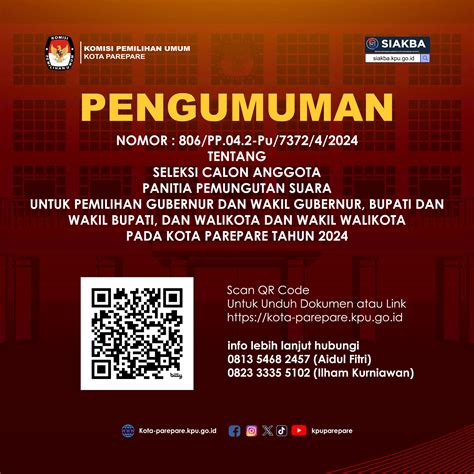 Kpu Parepare Lantik Anggota Ppk Pemilu Baca Pesan