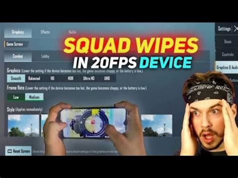 Squad Wipes In 20fps Device Bgmi Montage 1v2 Clutch In 3gb Ram