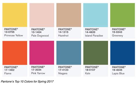 Pantone 2017 Color Trend Predictions - The Decorologist