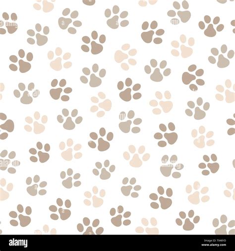 Paw seamless pattern. Great for surface design, wallpaper, web page ...