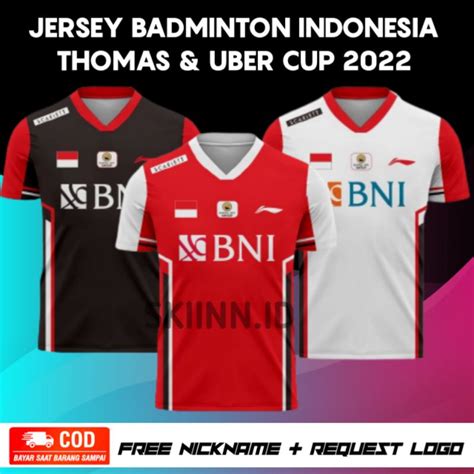 Jual Jersey Baju Kaos Badminton Indonesia Thomas Dan Uber Cup Final