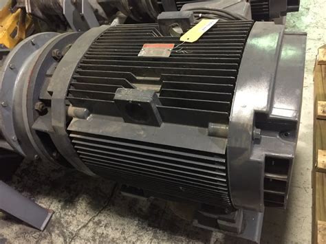 150 HP 1780 RPM General Electric Frame 444TSD ODP 174 460 Volts