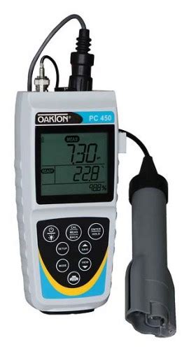 OAKTON PC 450 PH Conductivity Meter And Probe With Calibration