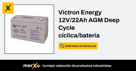 Victron Energy V Ah Agm Deep Cycle C Clica Bater A Solar