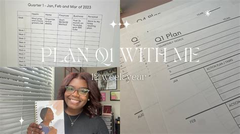 Plan Quarter 1 With Me Goal Setting Quarterly Goals 12 Week Year