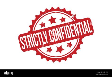 Strictly Confidential Rubber Stamp Seal Vector Stock Vector Image Art